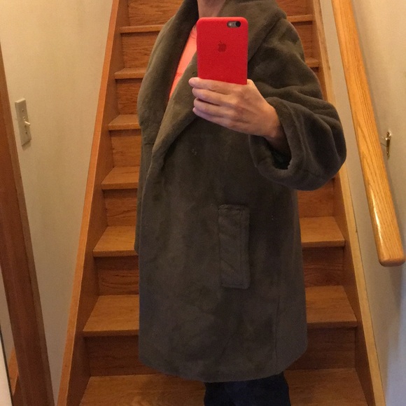 NWT Donna Karan New York faux fur coat size S - Picture 10 of 12
